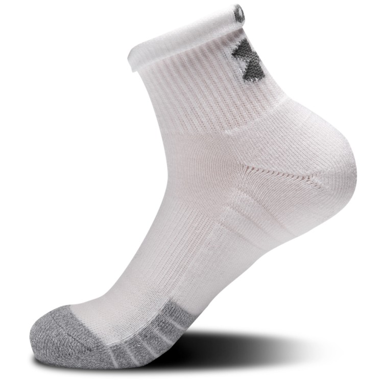 Шкарпетки Under Armour UA Heatgear Quarter 3pk білі 1353262-100 изображение 1