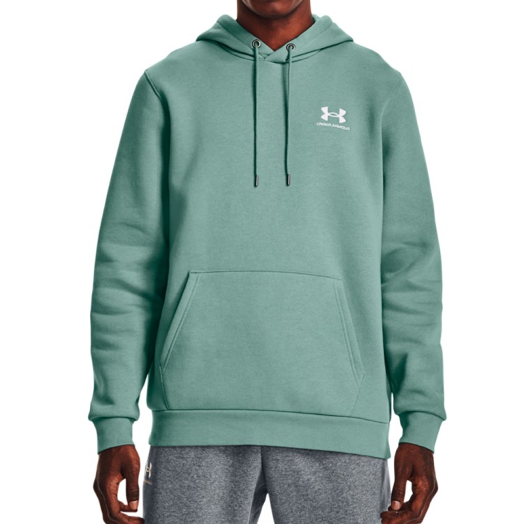 Толстовка чоловіча Under Armour UA Essential Fleece Hoodie зелена 1373880-177 изображение 1