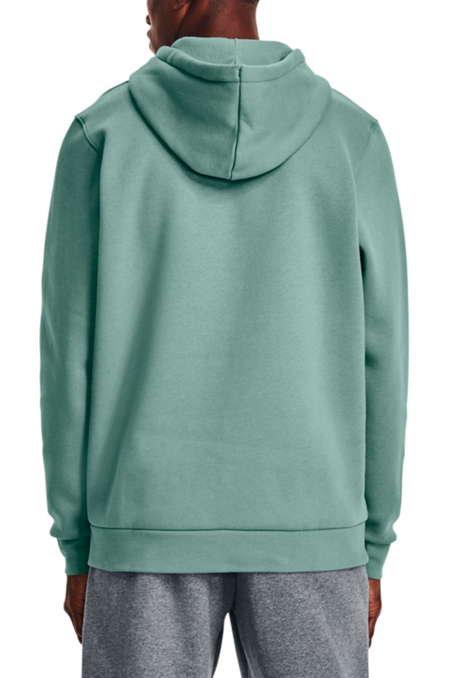 Толстовка чоловіча Under Armour UA Essential Fleece Hoodie зелена 1373880-177 изображение 4