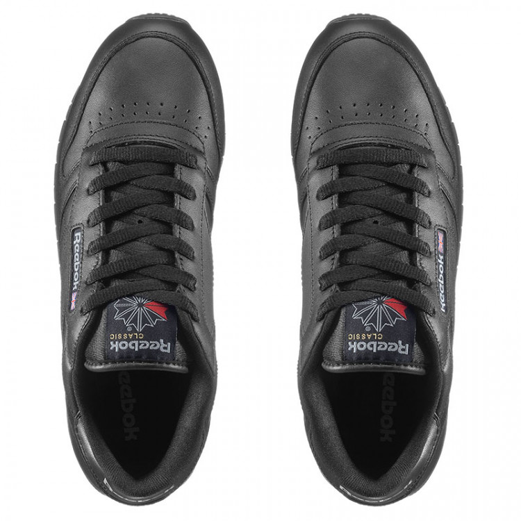 Кросівки жіночі Reebok Classic Leather чорні 3912 изображение 3