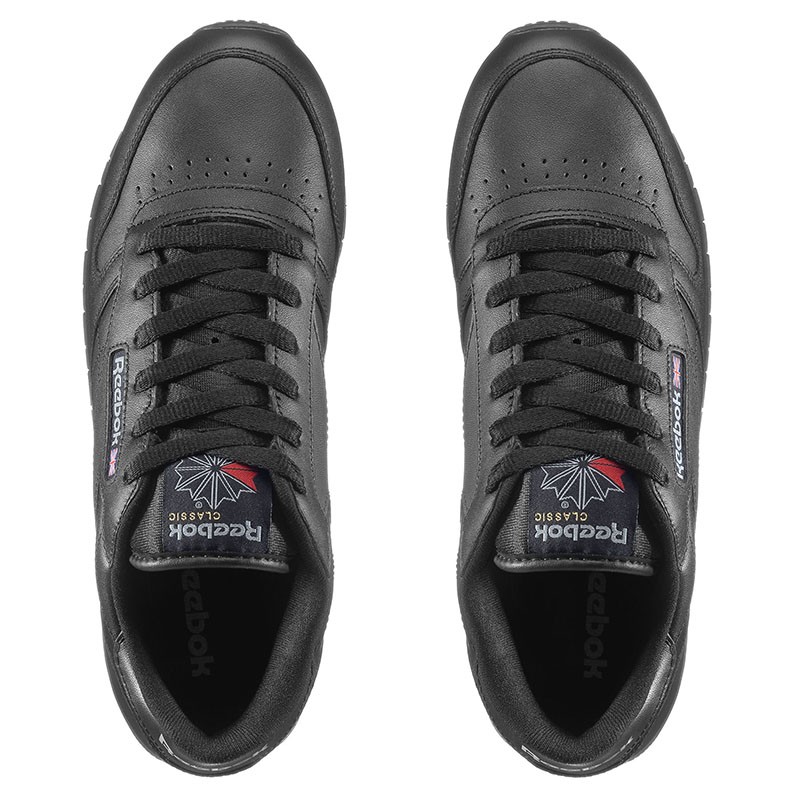 Кроссовки женские Reebok Classic Leather черные 3912 — фото 3