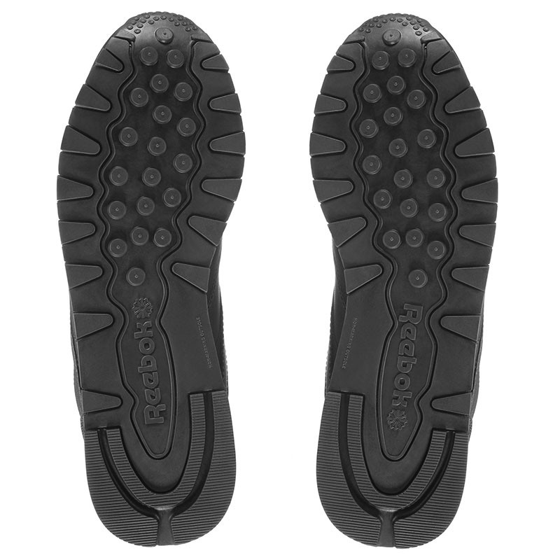 Кросівки жіночі Reebok Classic Leather чорні 3912 изображение 4