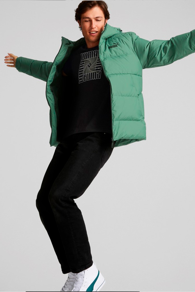 Куртка чоловіча Puma Down Puffer зелена 8499872 изображение 3