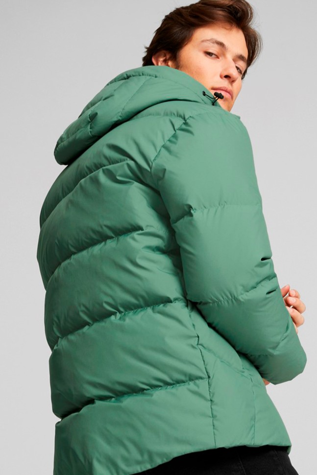 Куртка чоловіча Puma Down Puffer зелена 8499872 изображение 6