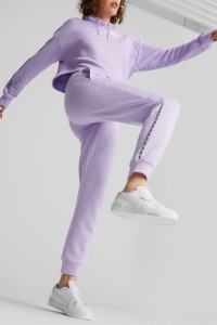Брюки женские Puma PUMA POWER Tape Pants фиолетовые 67422725 изображение 3