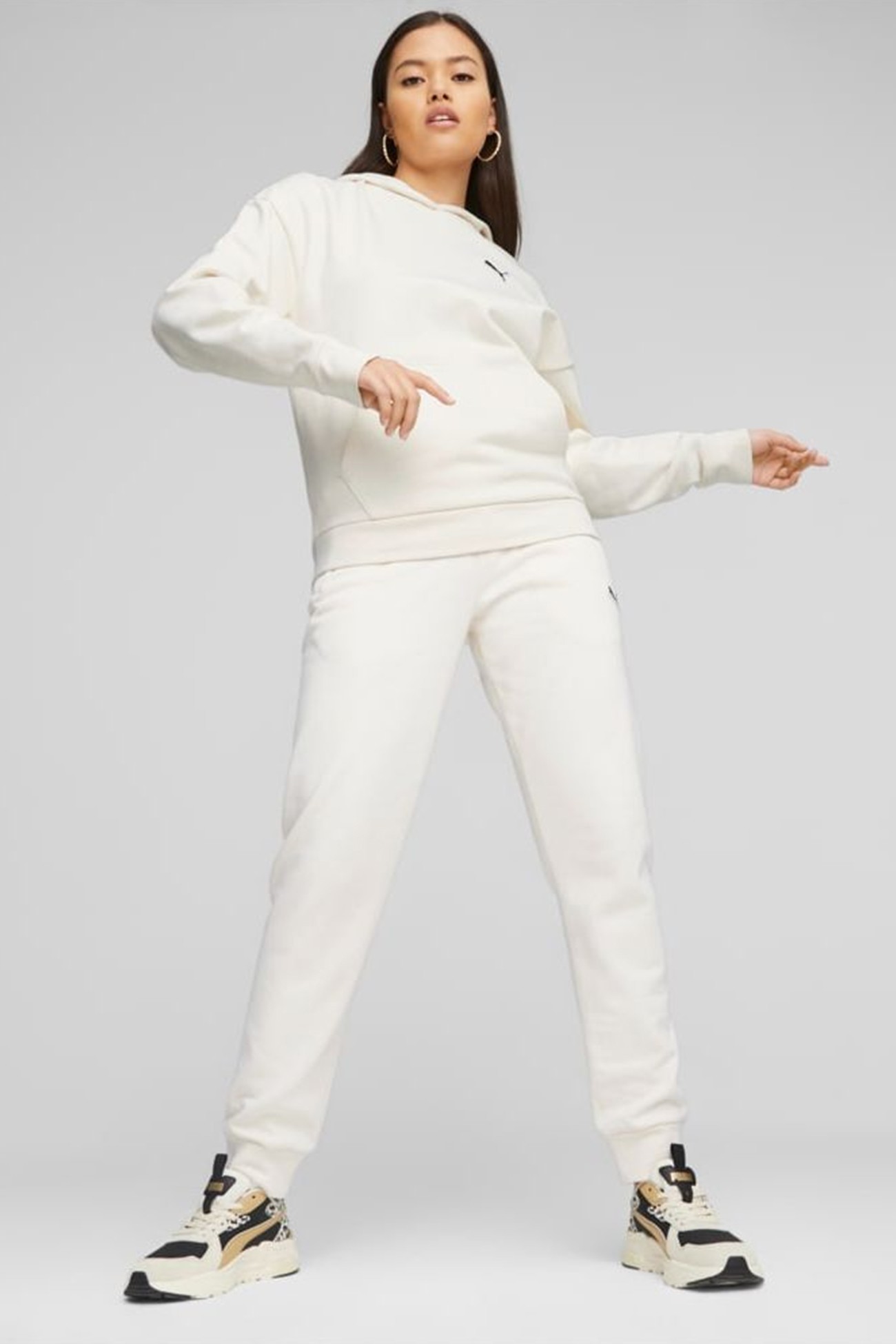 Толстовка женская Puma BETTER ESSENTIALS Hoodie FL молочная 67680499 изображение 2