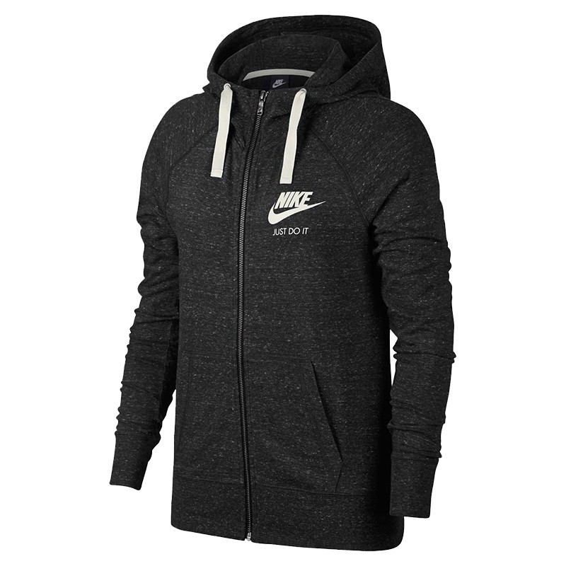 Толстовка женская Nike W NSW GYM VNTG FZ черная 883729-010 изображение 1