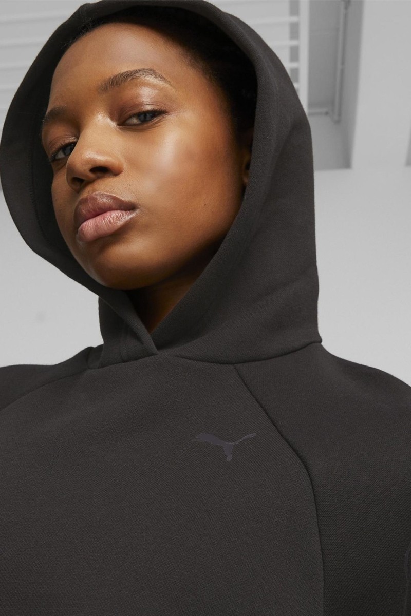 Толстовка жіноча Puma MOTION Cat Hoodie чорна 67608401 — фото 3
