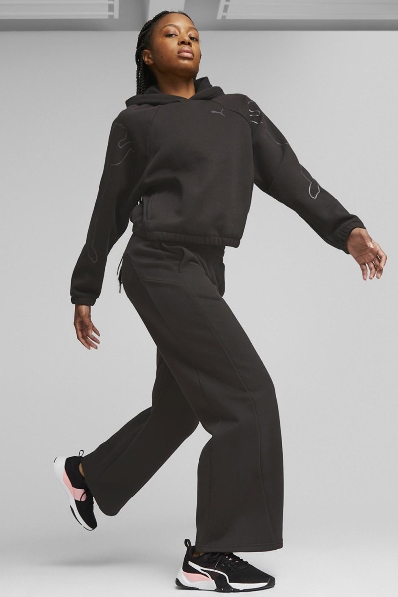 Толстовка жіноча Puma MOTION Cat Hoodie чорна 67608401 — фото 4