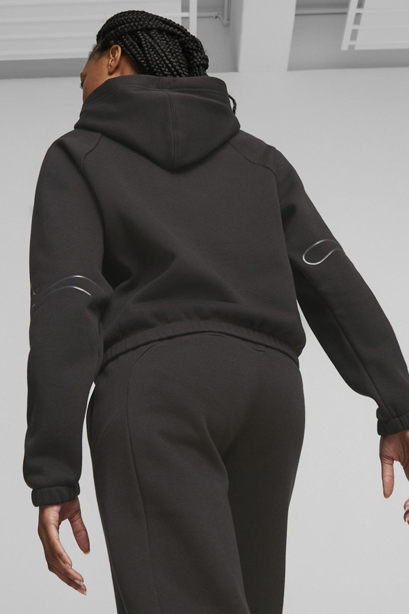 Толстовка жіноча Puma MOTION Cat Hoodie чорна 67608401 — фото 5
