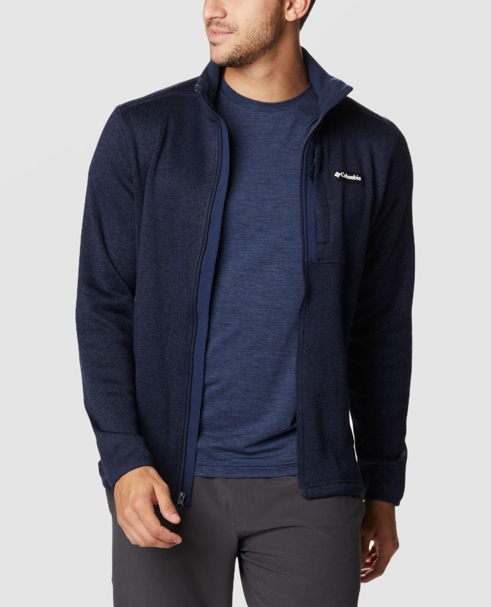Толстовка чоловіча SWEATER WEATHER™ FULL ZIP синя 1954101-464 — фото 4