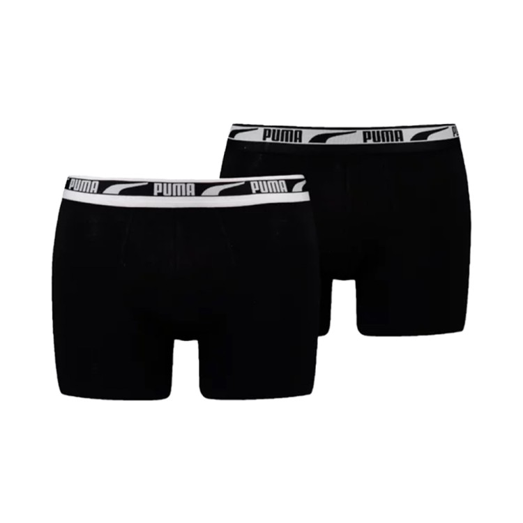Нижнее белье мужское Puma MEN MULTI LOGO BOXER 2P черное 93804701 изображение 1