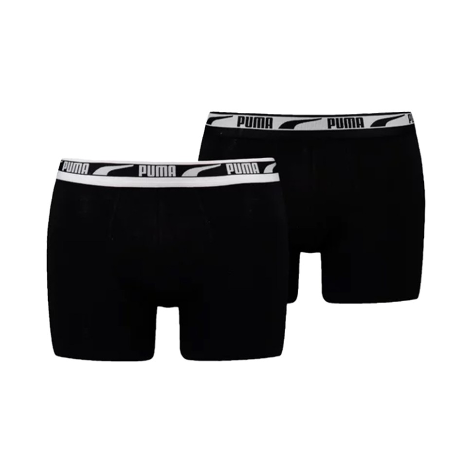 Нижня білизна чоловіча Puma MEN MULTI LOGO BOXER 2P чорна 93804701 — фото 1