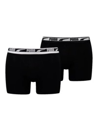 Нижнее белье мужское Puma MEN MULTI LOGO BOXER 2P черное 93804701 изображение 2