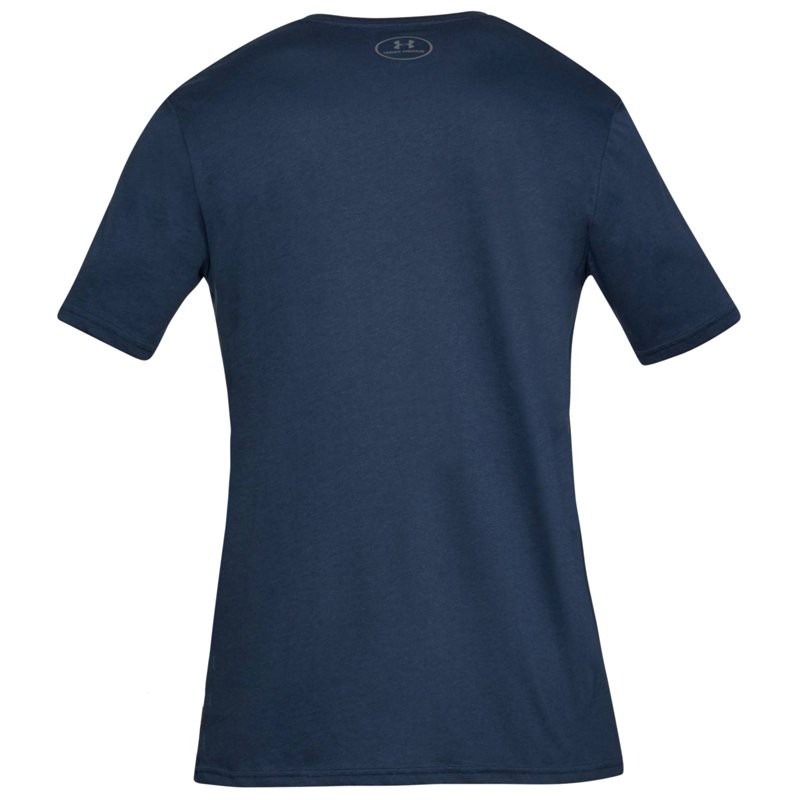 Футболка мужская Under Armour Sportstyle Logo Ss синяя 1329590-408 изображение 2