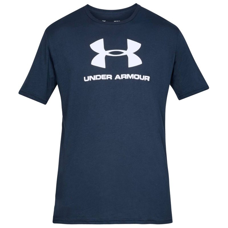 Футболка мужская Under Armour Sportstyle Logo Ss синяя 1329590-408 изображение 1