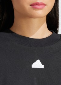 Футболка женская Adidas W FI 3S TEE черная IP1571 изображение 5
