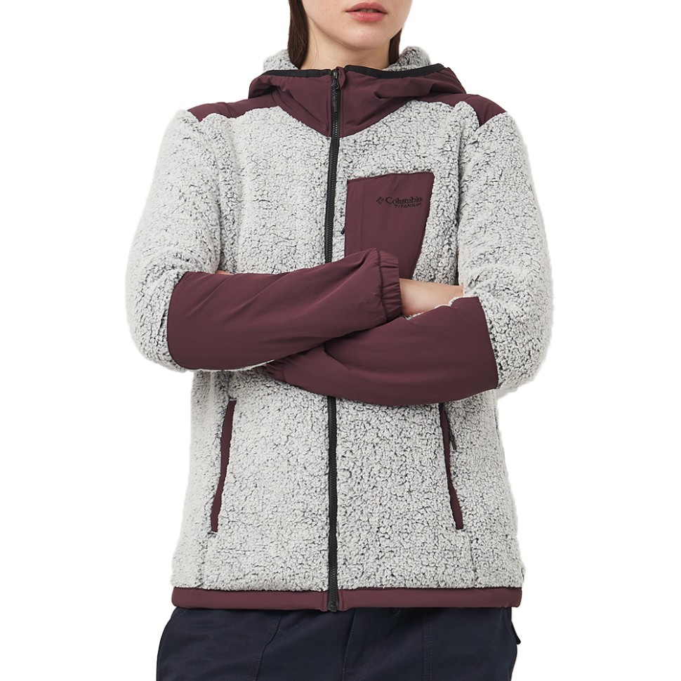 Джемпер жіночий Columbia ARCTIC CREST™ SHERPA FULL ZIP бордовий 2089031-607 — фото 1