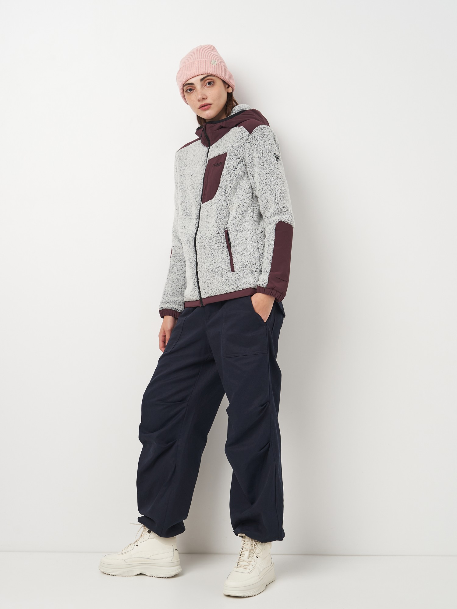 Джемпер жіночий Columbia ARCTIC CREST™ SHERPA FULL ZIP бордовий 2089031-607 изображение 4