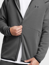 Толстовка чоловіча Under Armour UA Unstoppable Flc FZ HD EU сіра 1389352-025 изображение 4