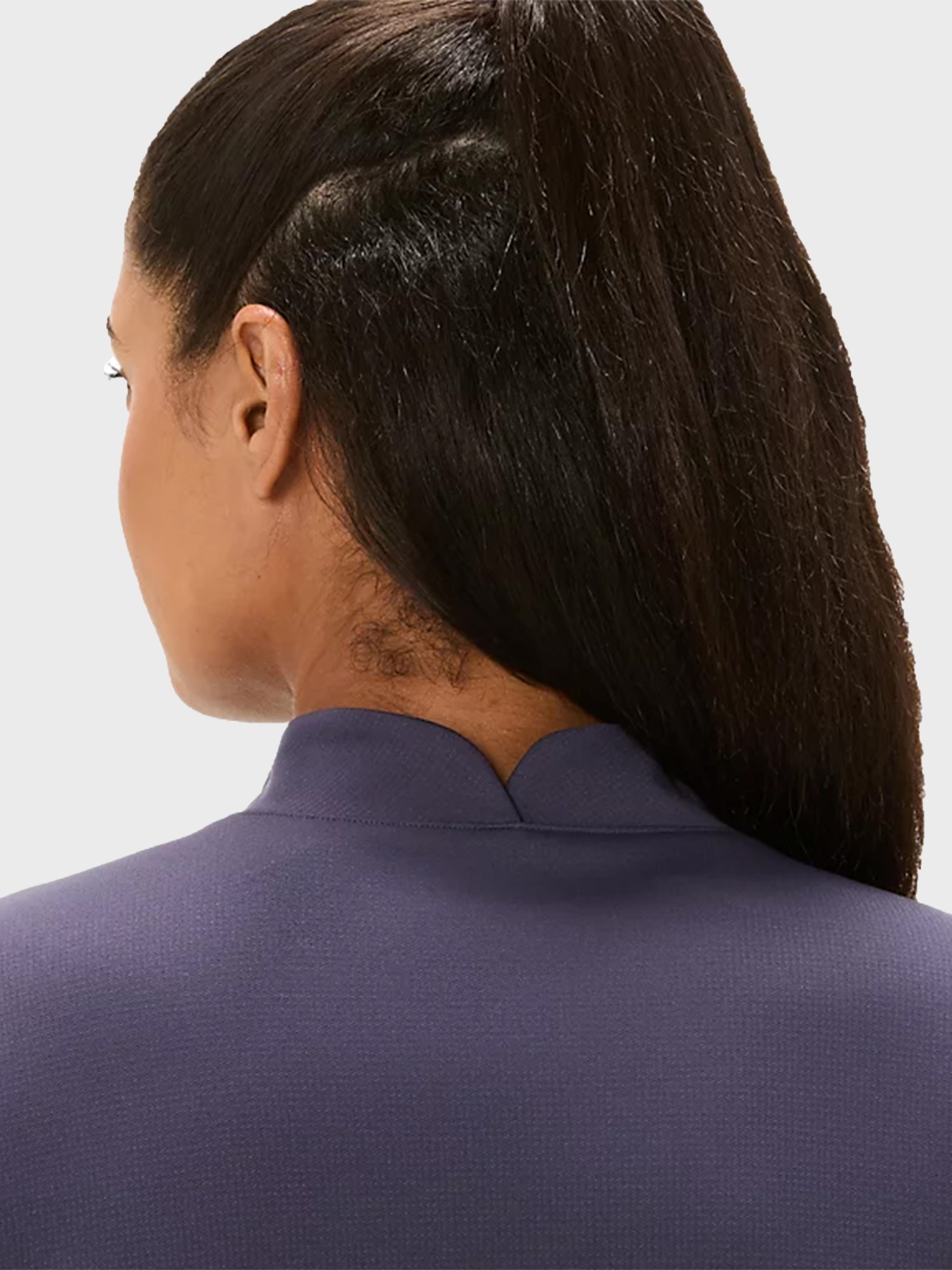 Футболка жіноча Asics ASICS ICON 1/2 ZIP LS TOP фіолетова 2012D175-500 изображение 6