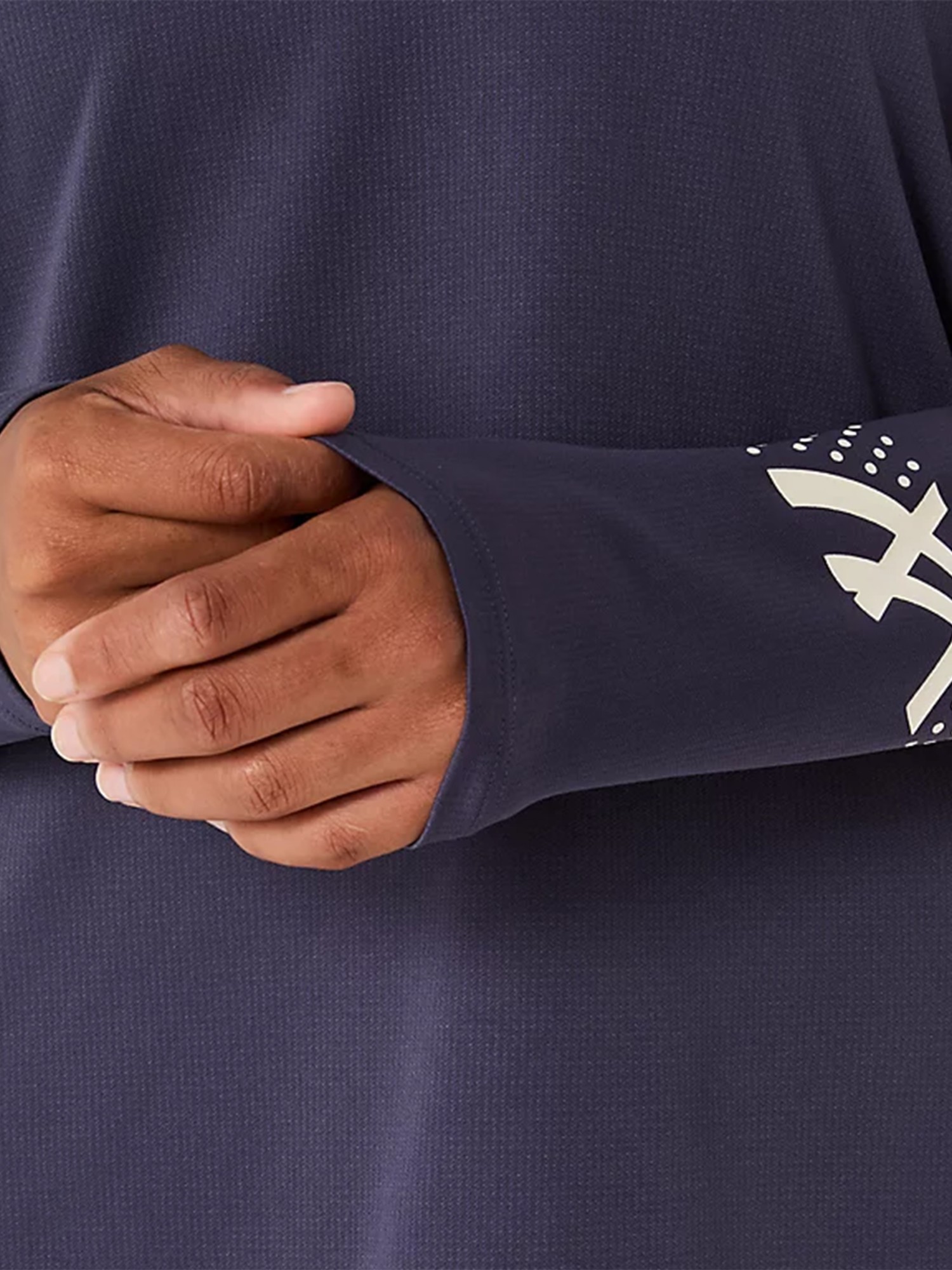 Футболка жіноча Asics ASICS ICON 1/2 ZIP LS TOP фіолетова 2012D175-500 изображение 7