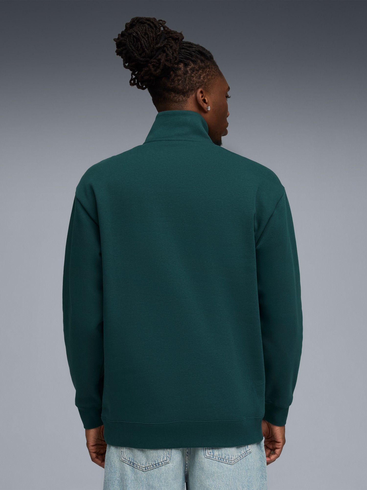 Толстовка чоловіча Puma CLASS Half Zip Sweater зелена 68825275 изображение 3