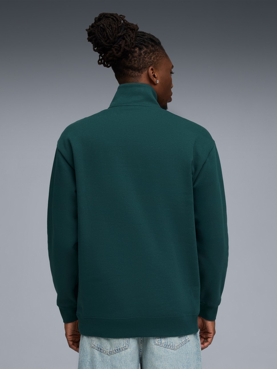 Толстовка чоловіча Puma CLASS Half Zip Sweater зелена 68825275 — фото 3