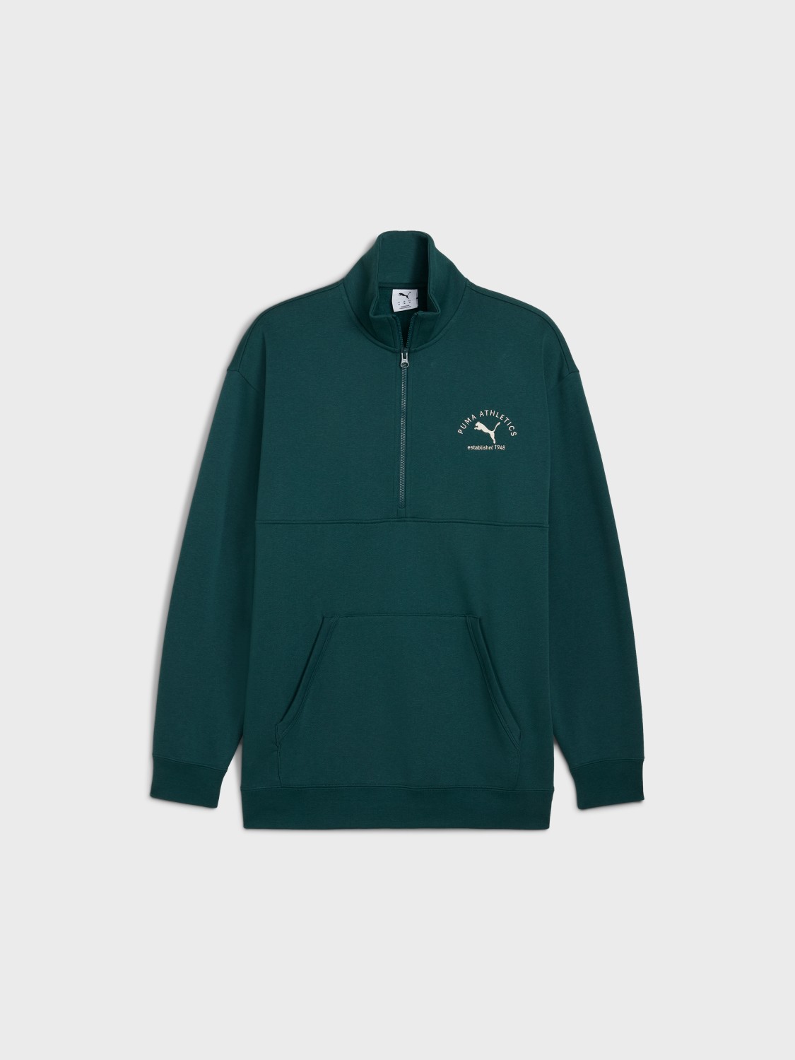 Толстовка мужская Puma CLASS Half Zip Sweater зеленая 68825275 изображение 5