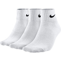 Шкарпетки Nike 3PPK LIGHTWEIGHT QUARTER білі SX4706-101  изображение 1