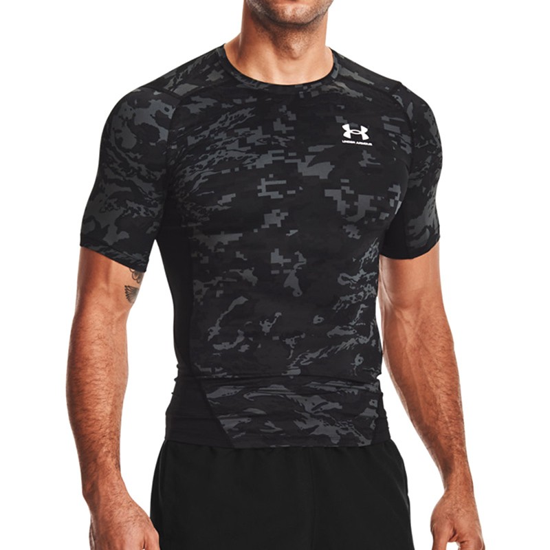Футболка мужская Under Armour Ua Hg Armour Camo Comp Ss черная 1361519-001 — Sport City Футболка мужская Under Armour Ua Hg Armour Camo Comp Ss черная 1361519-001