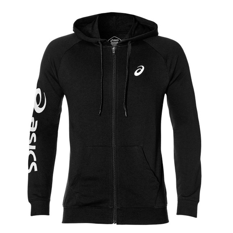 Толстовка чоловіча Asics Big Asics Fz Hoodie чорна 2031A983-001 — фото 1