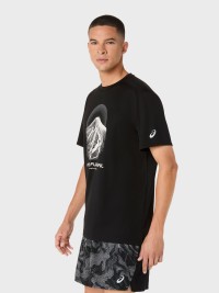 Футболка мужская Asics FUJITRAIL LOGO SS TOP черная 2011D527-001 изображение 3