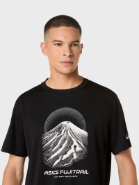 Футболка мужская Asics FUJITRAIL LOGO SS TOP черная 2011D527-001 изображение 5