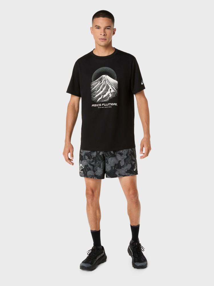 Футболка мужская Asics FUJITRAIL LOGO SS TOP черная 2011D527-001 изображение 7