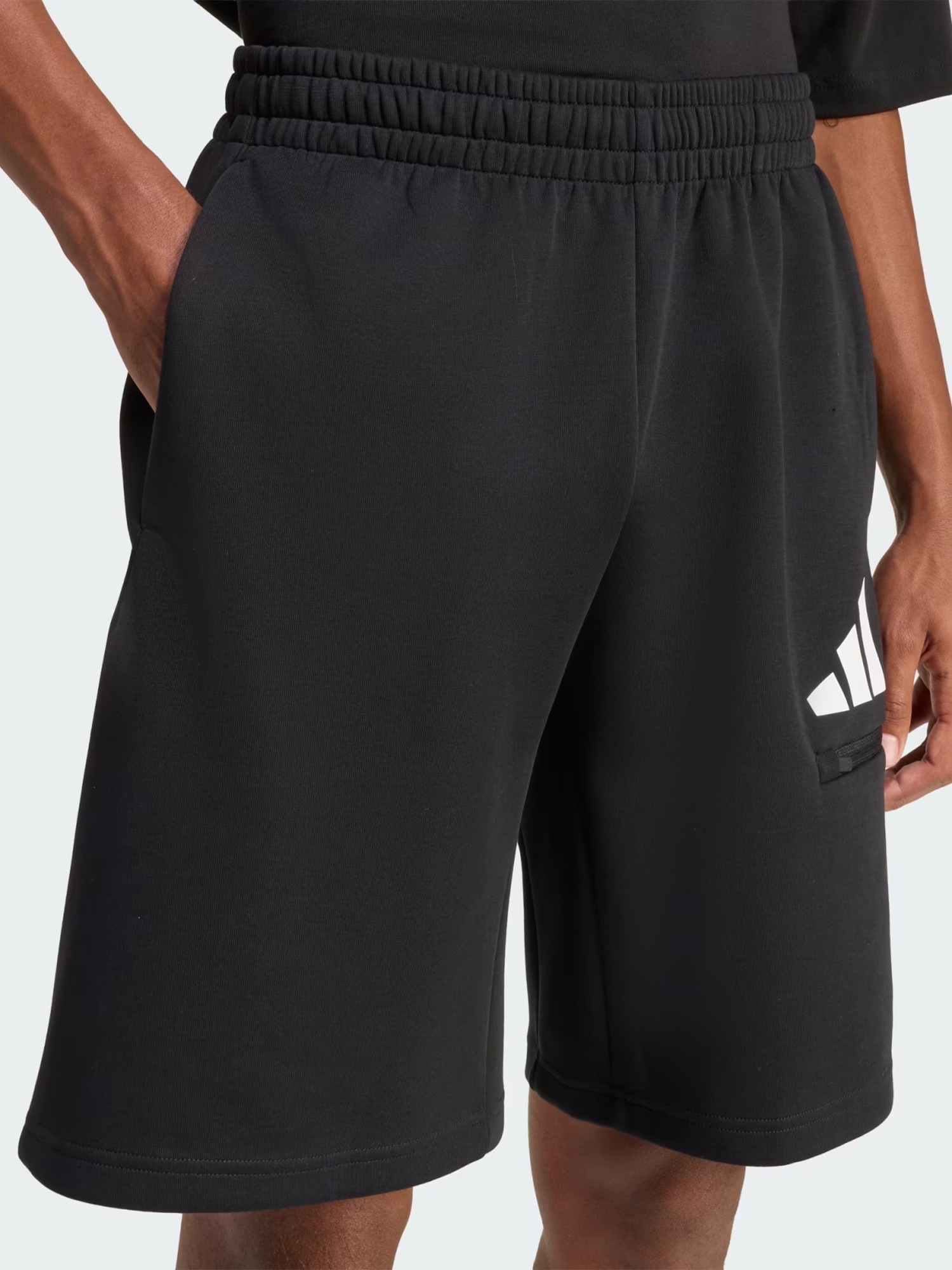 Шорты мужские Adidas M FI 3BAR SHO черные JZ9394 изображение 4