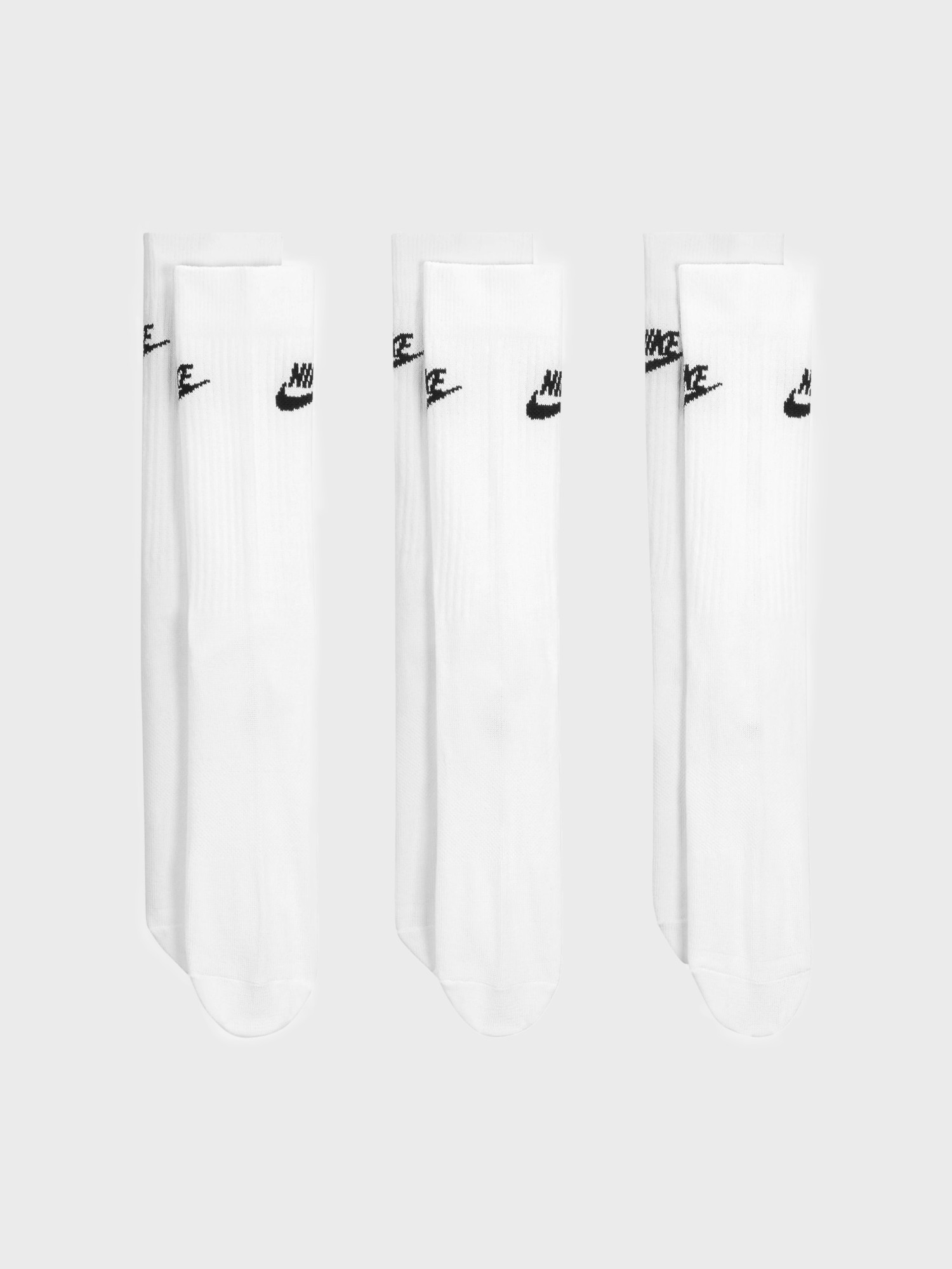 Носки Nike U NK NSW EVERYDAY ESSENTIAL CREW 3PR - 144 белые DX5025-100 изображение 3