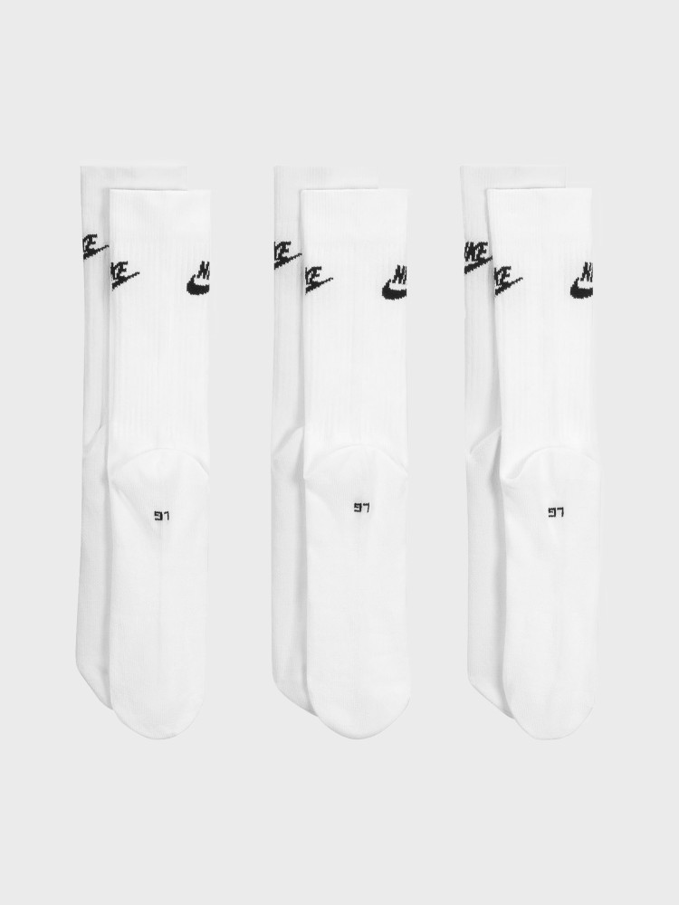 Шкарпетки Nike U NK NSW EVERYDAY ESSENTIAL CREW 3PR - 144 білі DX5025-100 изображение 4