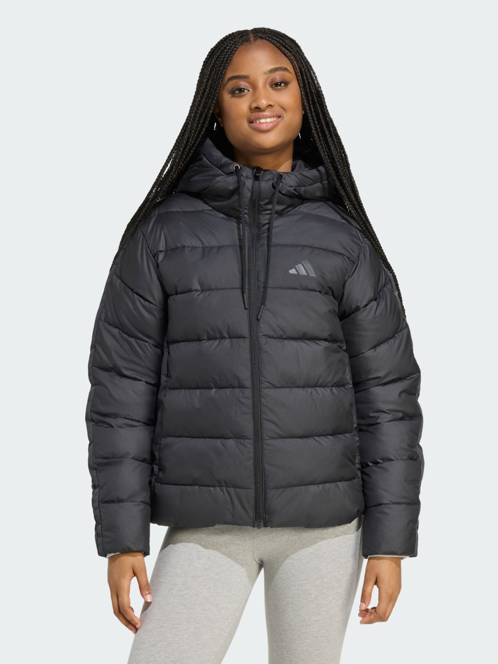 Куртка женская Adidas W ESS 3S SD HD черная JX7814 — фото 2