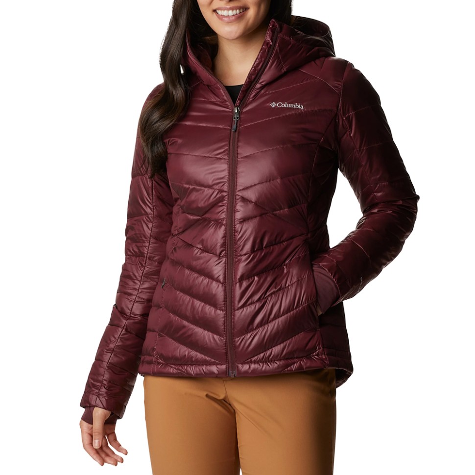 Куртка жіноча Columbia Joy Peak™ Hooded Jacket бордова 1982671-671 — фото 1