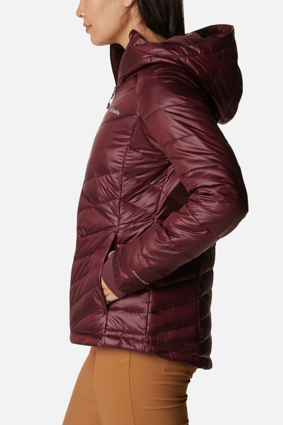 Куртка жіноча Columbia Joy Peak™ Hooded Jacket бордова 1982671-671 — фото 2
