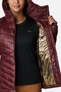  Куртка женская Columbia Joy Peak™ Hooded Jacket бордовая 1982671-671 изображение 5