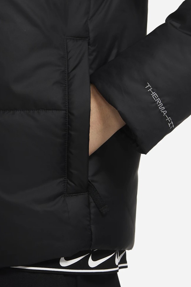 Куртка женская Nike W Nsw Tf Rpl Classic Tape Jkt черная DJ6997-010 изображение 3