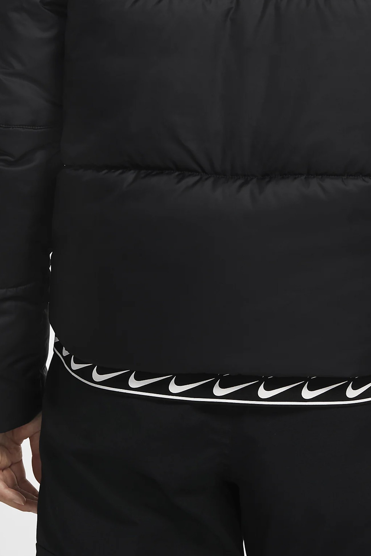 Куртка жіноча Nike W Nsw Tf Rpl Classic Tape Jkt чорна DJ6997-010  изображение 5