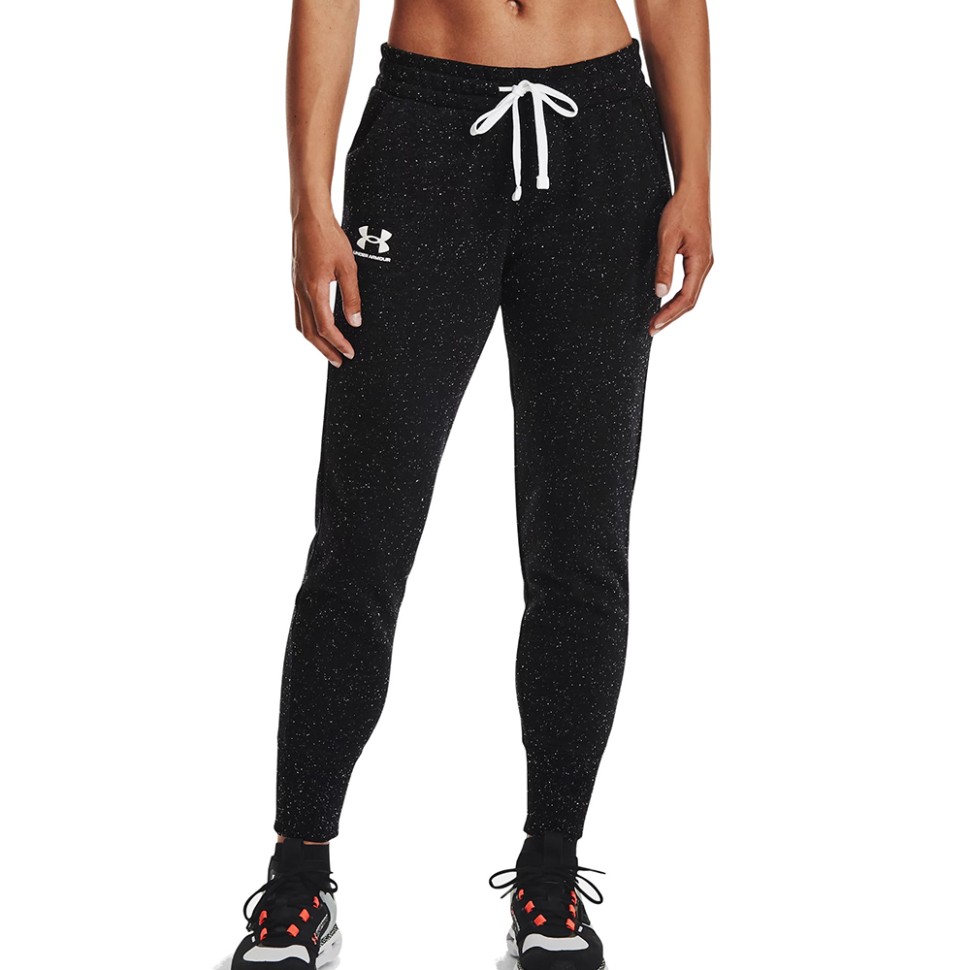 Штани жіночі Under Armour Rival Fleece Joggers чорні 1356416-002 — фото 1
