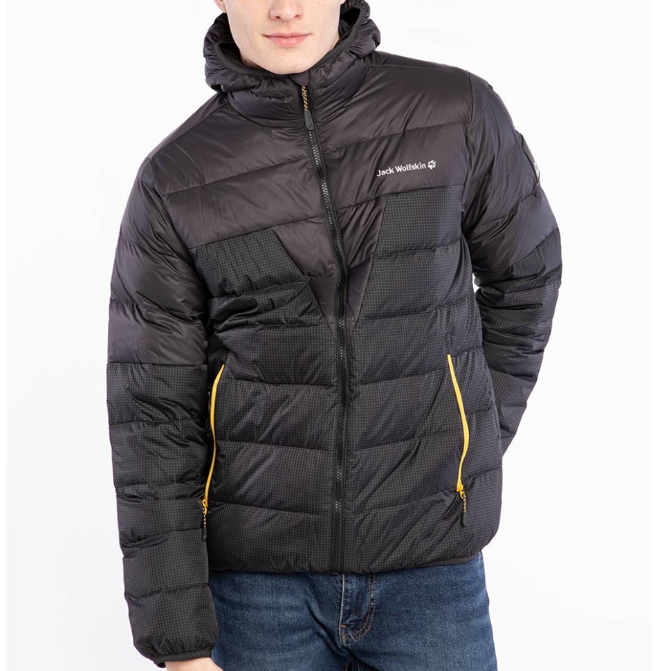 Куртка чоловіча Jack Wolfskin  Dna Tundra Hoody M  темно-сіра 1206611-6350 — фото 1