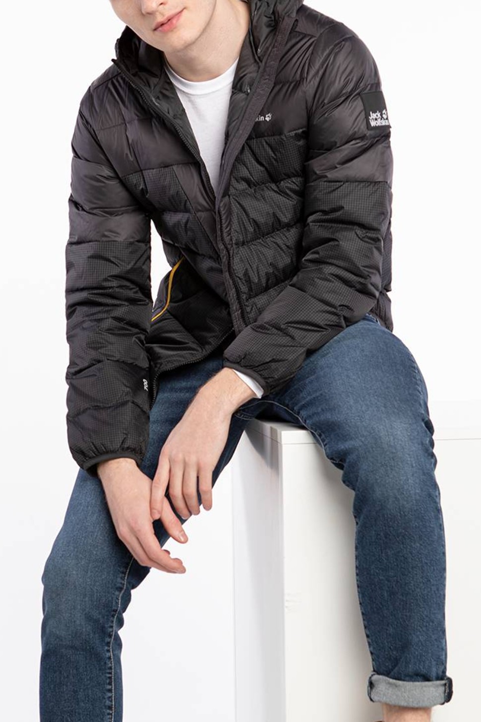 Куртка чоловіча Jack Wolfskin  Dna Tundra Hoody M  темно-сіра 1206611-6350 — фото 2