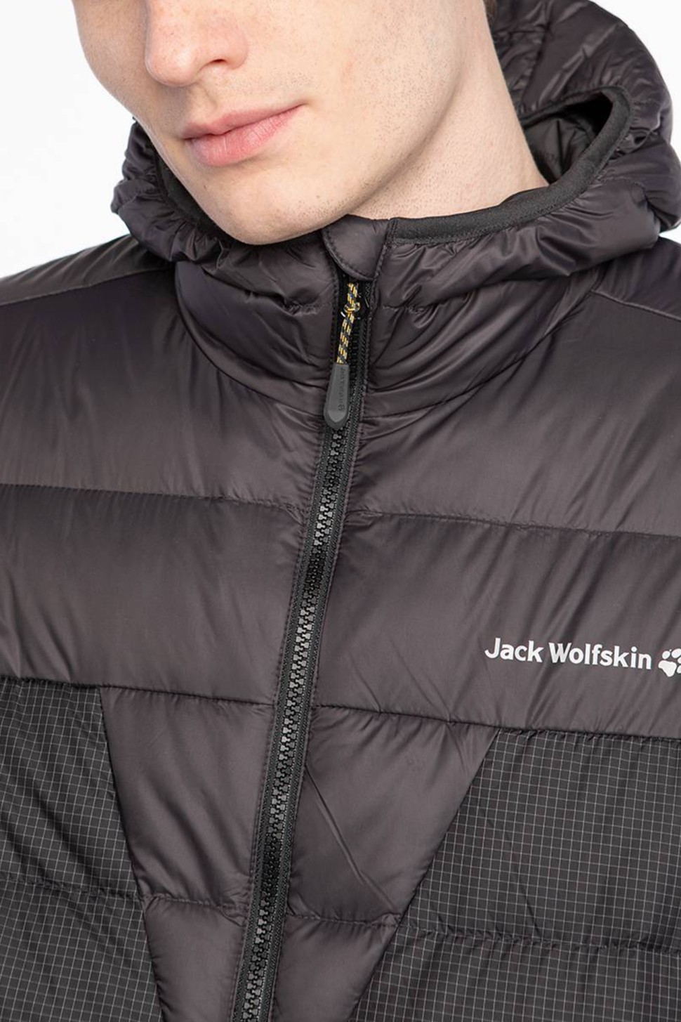 Куртка чоловіча Jack Wolfskin  Dna Tundra Hoody M  темно-сіра 1206611-6350 — фото 3