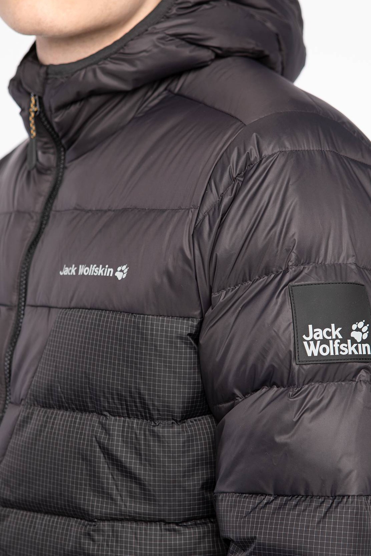 Куртка чоловіча Jack Wolfskin  Dna Tundra Hoody M  темно-сіра 1206611-6350 изображение 4