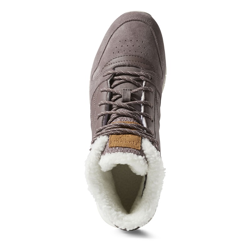 Ботинки женские Reebok CL LTHR ARCTIC коричневые CN3747 — фото 3